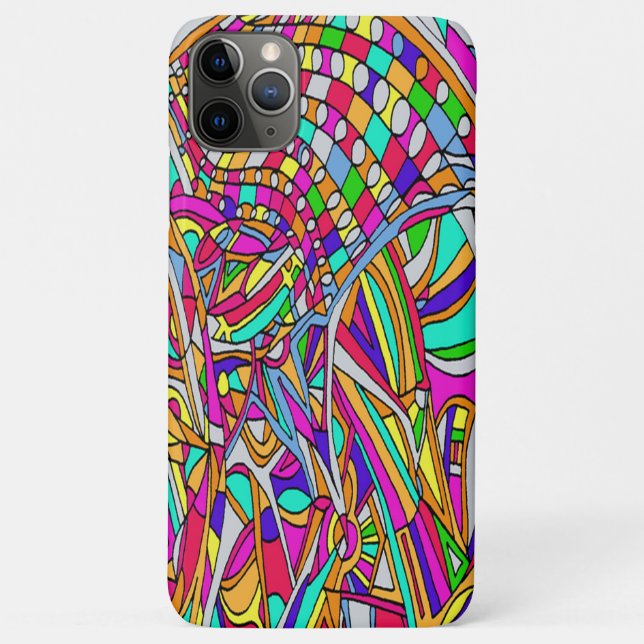 Abstract Flowers Case-Mate iPhone Case (Back)