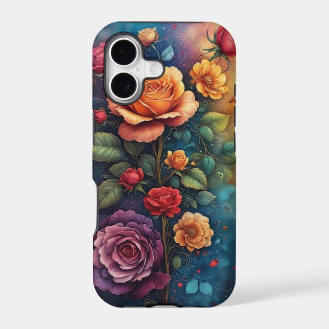 Abstract Flowers  Case-Mate iPhone Case (Back)