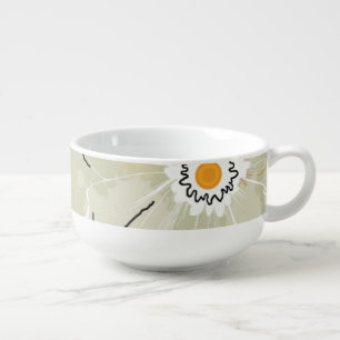 Abstract Flowers Dinner/Soup Bowl