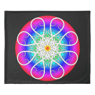 Abstract Flowers Duvet Cover
