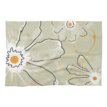 Abstract Flowers Microfiber Kitchen Towel