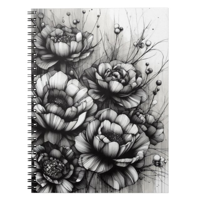 Abstract Flowers | Notebook Journal (Front)