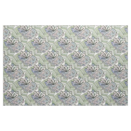 Abstract Flowers Pattern fabric