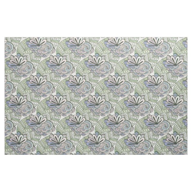 Abstract Flowers Pattern fabric (Fat Quarter)