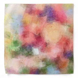 Abstract Flowers Template Nature Elegant Trendy Bandana