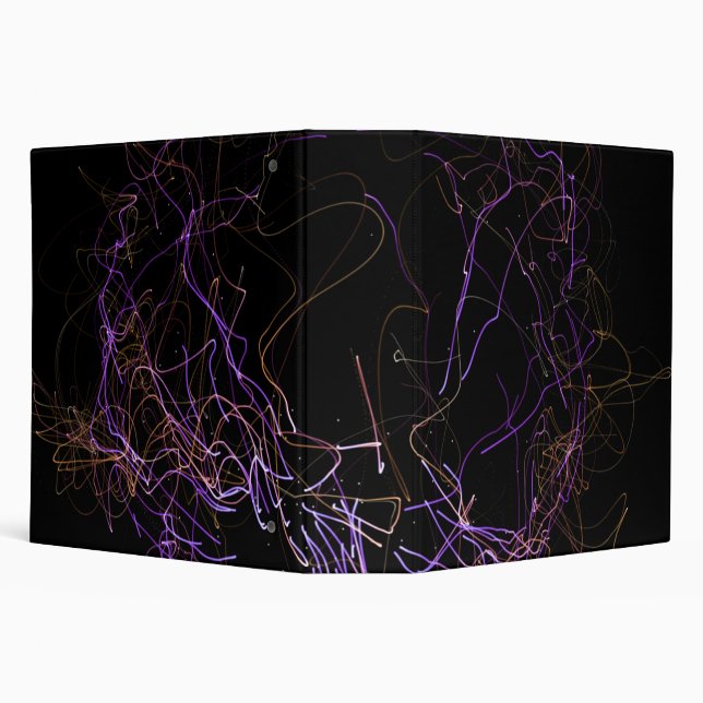 abstract flowing dark 3 ring binder (Background)