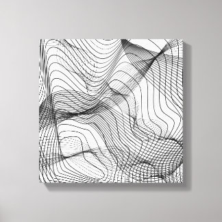 Abstract Flowing Lines Wall Art – Minimal Line Art
