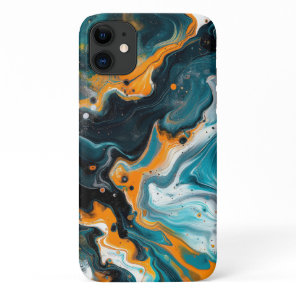 Abstract Fluid Art iPhone 11 Case