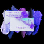 Abstract Fluid Art Mixing Paint Makeup Artist Business Card