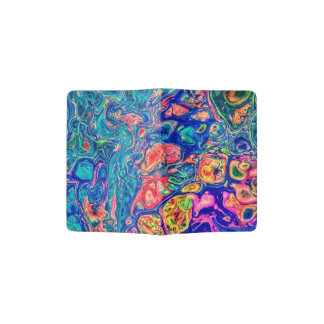 Abstract fluid art passport holder