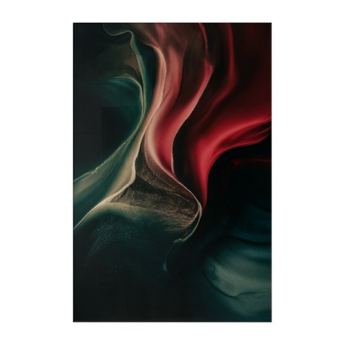 Abstract Fluid Colors Luxurious Marble Swirls Art