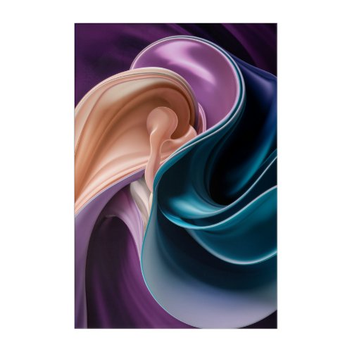 Abstract Fluid Colors Luxurious Marble Swirls Art