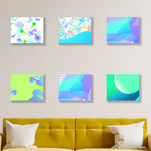 Abstract fluid poster foam core photo tile
