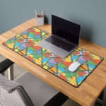 Abstract Flutes Desk Mat