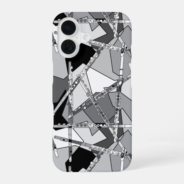 Abstract Flutes Iphone Case (Back)