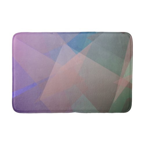 Abstract Flying Particles  Geometrical Shapes Bath Mat