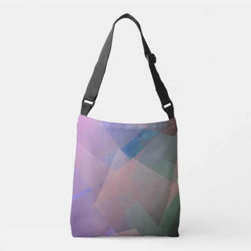 Abstract Flying Particles  Geometrical Shapes Crossbody Bag
