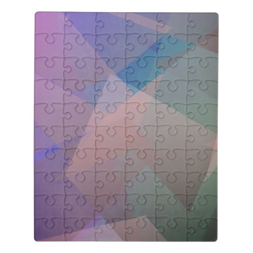 Abstract Flying Particles  Geometrical Shapes Jigsaw Puzzle