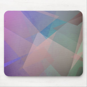 Abstract Flying Particles   Geometrical Shapes Mouse Pad
