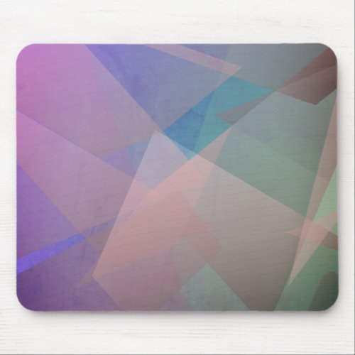 Abstract Flying Particles  Geometrical Shapes Mouse Pad