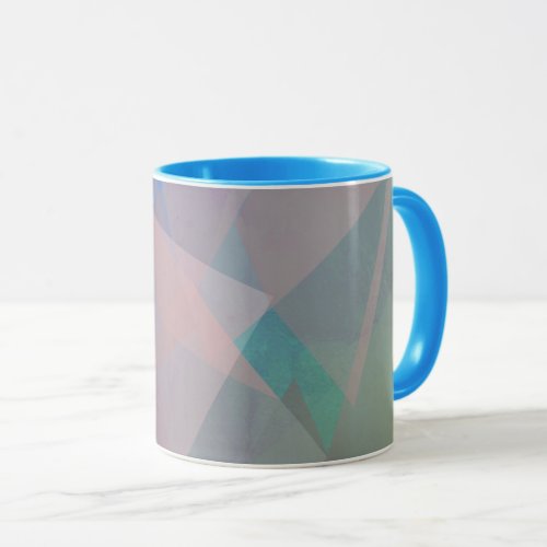 Abstract Flying Particles  Geometrical Shapes Mug