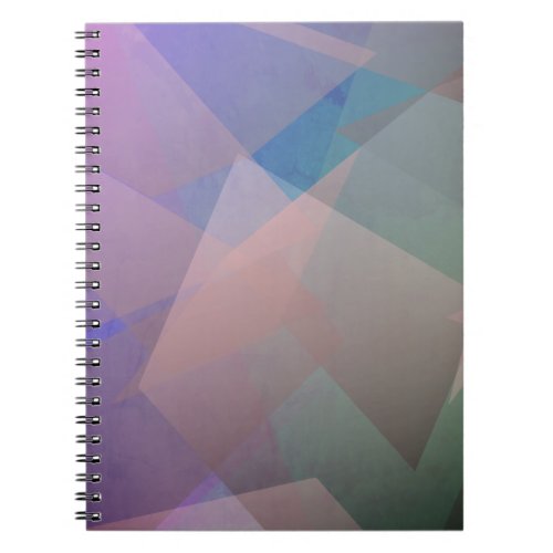 Abstract Flying Particles  Geometrical Shapes Notebook