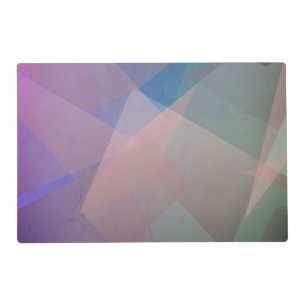 Abstract Flying Particles Geometrical Shapes Placemat