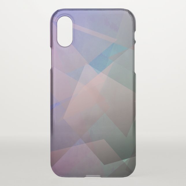 Abstract Flying Particles | Geometrical Shapes Uncommon iPhone Case (Back)
