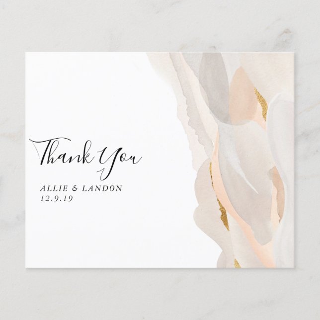 Abstract Foil Thank You Card | Budget Flyer (Front)