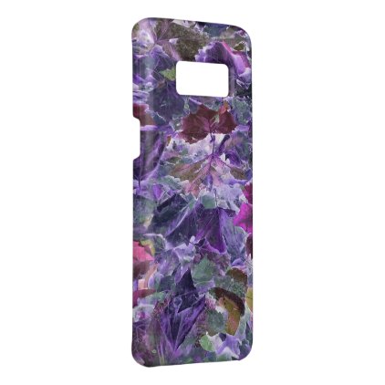 Abstract Foliage Leaves Pattern Purple Case-Mate Samsung Galaxy S8 Case