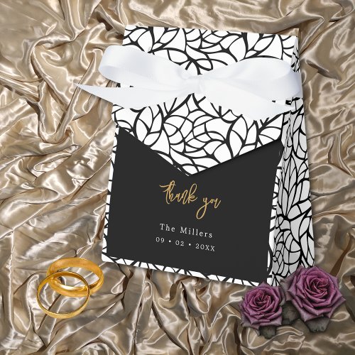 Abstract Foliage Pattern Favor Box