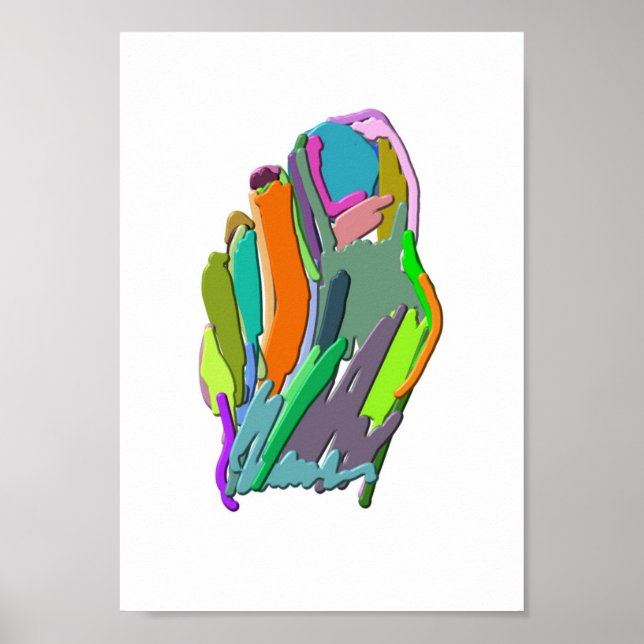 Abstract foot poster (Front)