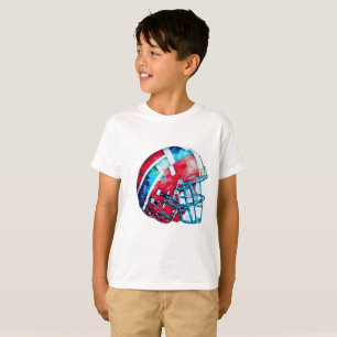 Abstract Football Helmet Artwork T-Shirt