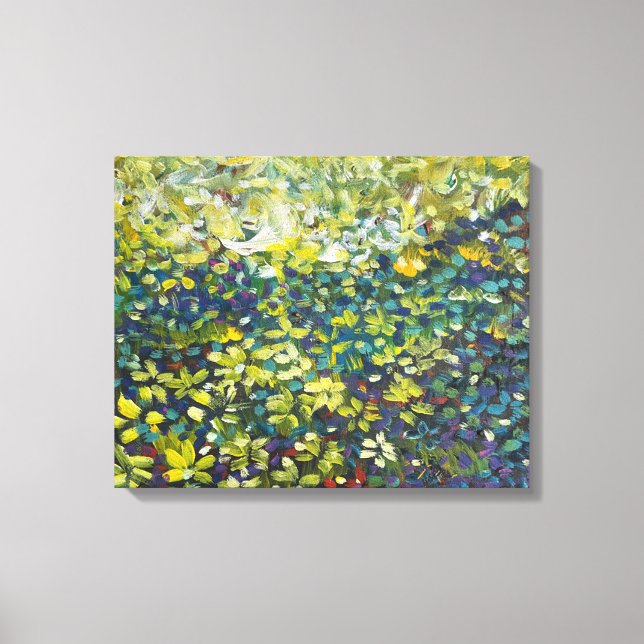 Abstract Forest Acrylic Canvas Wall Art (Front)