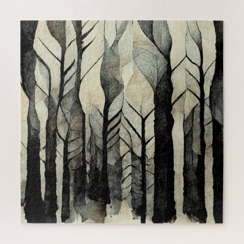 Abstract Forest Difficult Square  Jigsaw Puzzle