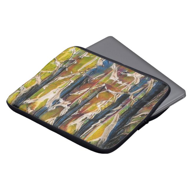 Abstract Forest through the trees Laptop Sleeve (Front Top)