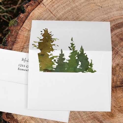 Abstract Forest Trees Envelope