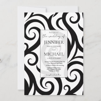 Abstract Formal Luxury | QR Code Wedding Invitation