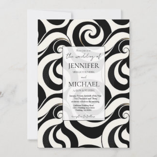 Abstract Formal Luxury | QR Code Wedding Invitation