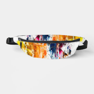 Abstract Forms Born from a Living Artist’s Palette Fanny Pack