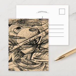 Abstract Forms Rudolf Bauer Postcard
