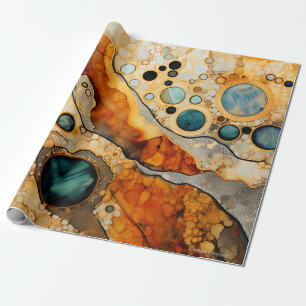 Abstract Fossil Wrapping Paper