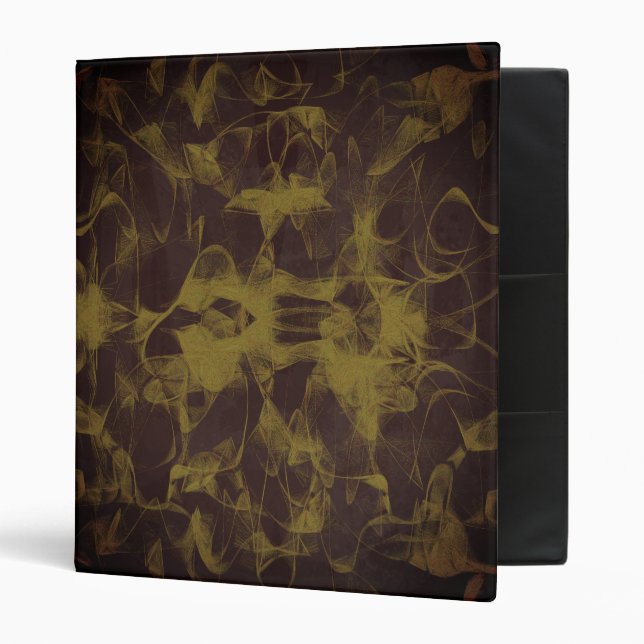 abstract fractal 3 ring binder (Front/Inside)