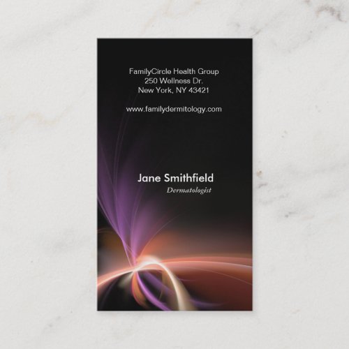 Abstract Fractal Art Layout Business Card