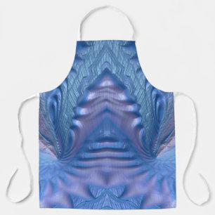 ABSTRACT FRACTAL Blue Pink ~ Apron