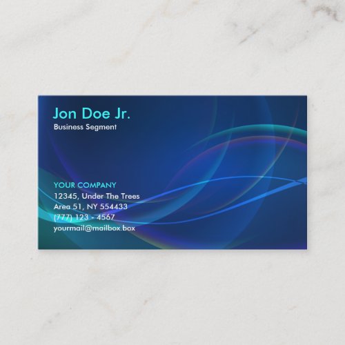 Abstract fractal business card