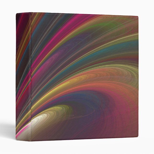 Abstract Fractal Curve Avery Binder (Front/Spine)