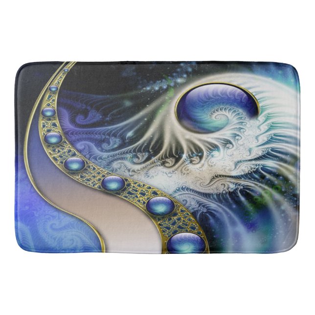 Abstract Fractal Fantasy Bathroom Mat (Front)