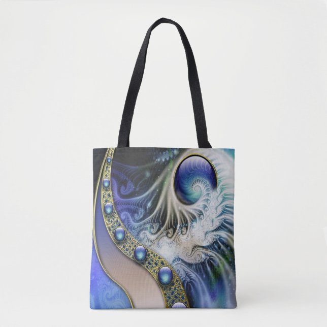 Abstract fractal fantasy tote bag (Front)