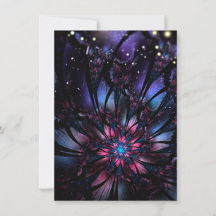 Abstract fractal flower design. announcement